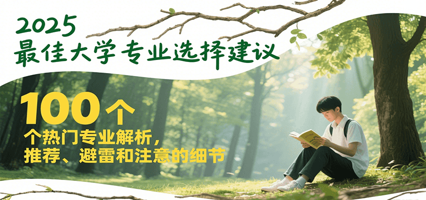 图片[1]-2025最佳大学专业选择建议，100个热门专业解析，推荐、避雷和注意的细节-仙女副业网