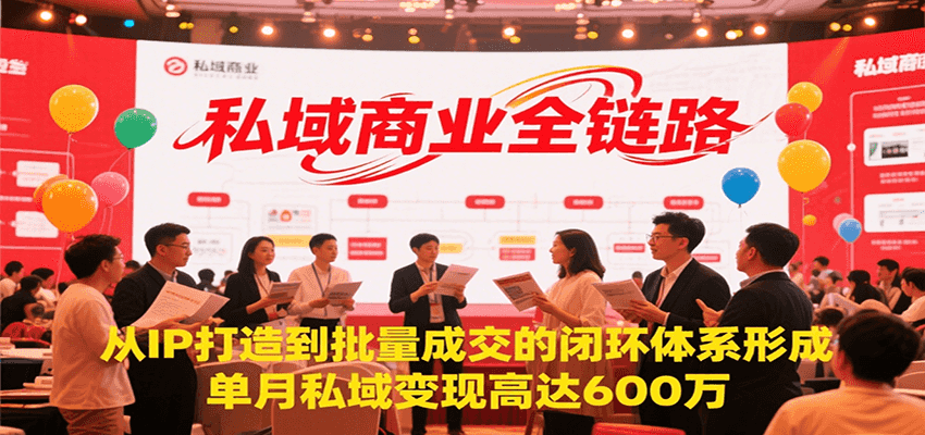 图片[1]-私域商业全链路，从IP打造到批量成交的闭环体系形成，单月私域变现600万-仙女副业网