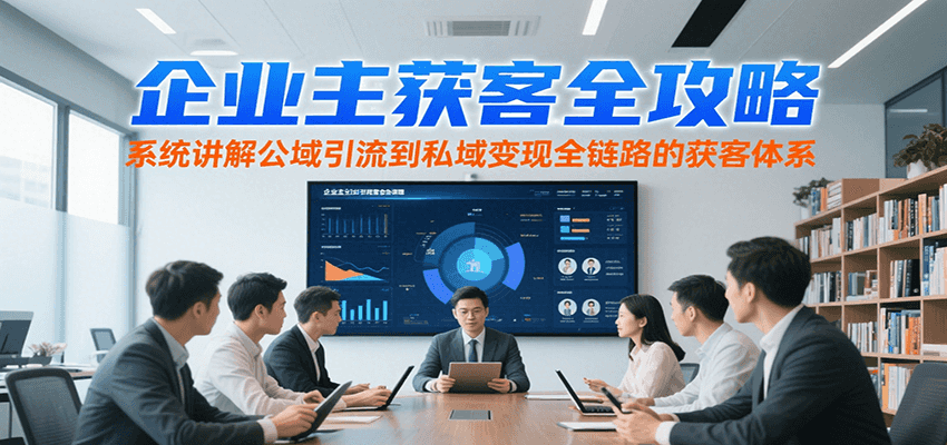 图片[1]-企业主获客全攻略，系统讲解公域引流到私域变现全链路的获客体系-仙女副业网