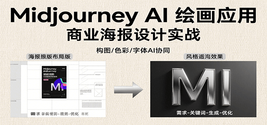 图片[1]-Midjourney AI绘画应用，关键词指令解析、漫画头像制作、海报设计、3D人物生成等-仙女副业网