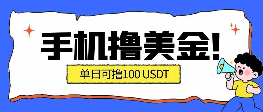 图片[1]-最新手机撸美金项目，单日产值100U+，2026年最新的风口项目-仙女副业网