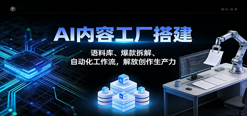 图片[1]-AI内容工厂搭建：语料库、爆款拆解、自动化工作流，解放创作生产力-仙女副业网