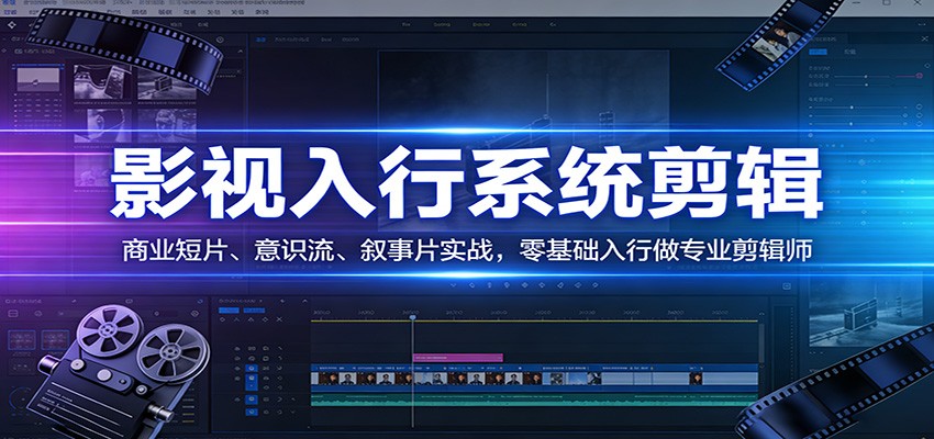 图片[1]-影视系统剪辑，商业短片、意识流、叙事片实战，零基础入行做专业剪辑师-仙女副业网