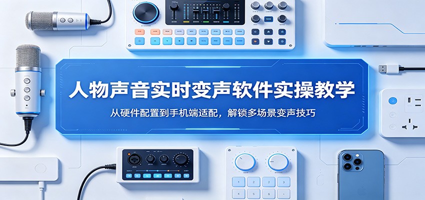 图片[1]-人物声音实时变声软件实操教学：从硬件配置到手机端适配，解锁多场景变声技巧-仙女副业网