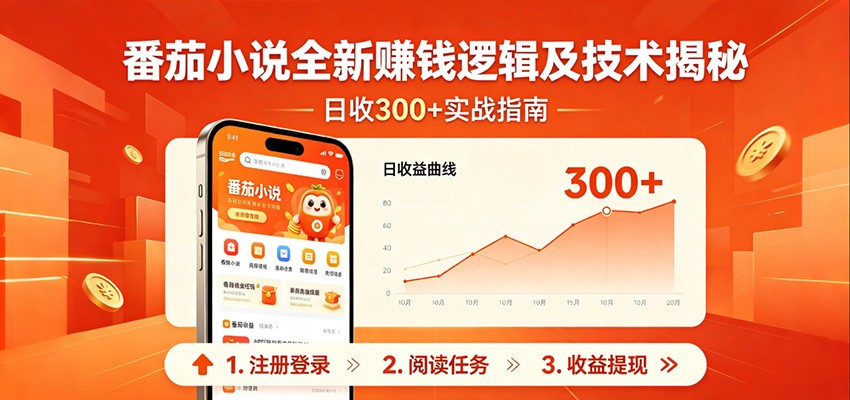图片[1]-番茄小说全新赚钱逻辑及技术日收300+，小白新书皆可做！无脑赚就行了！-仙女副业网