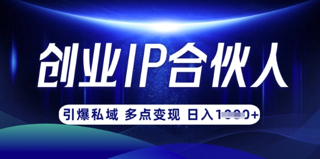 云帆·创业ip合伙人打造3.0，从0到1教你做网创，实现月入过W-资源教程须哥