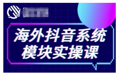 海外抖音Tiktok系统模块实操课,TK短视频带货,TK直播带货,TK小店端实操等-资源教程须哥