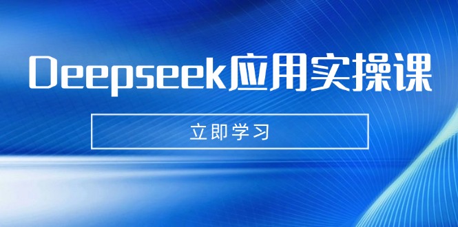 Deepseek应用实操课：AI制作数字妈妈、写真、短视频，辅导作业，PPT制作等-资源教程须哥