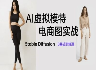 AI虚拟模特电商图实战，AI绘画Stable Diffusion 0基础到精通-资源教程须哥