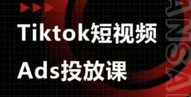 Ads视频投放课，tiktok短视频广告投放课-资源教程须哥