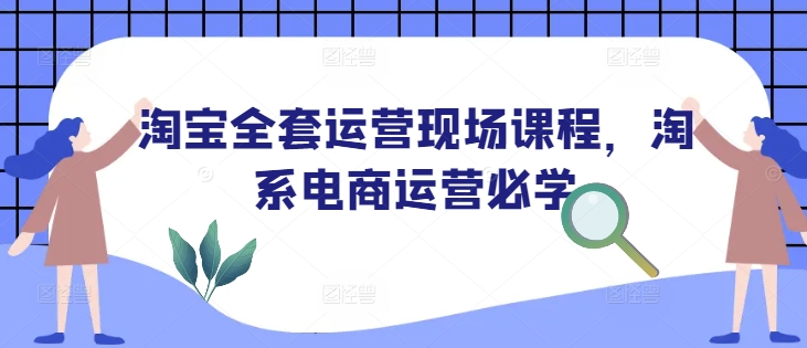淘宝全套运营现场课程，淘系电商运营必学-资源教程须哥