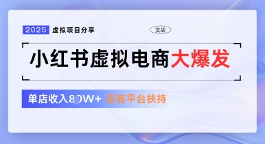 小红书虚拟电商项目，平台大力免费流量扶持，低门槛1拖3玩法-资源教程须哥