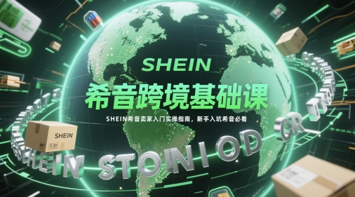 希音跨境基础课，SHEIN希音卖家入门实操指南，新手入坑希音必看-资源教程须哥