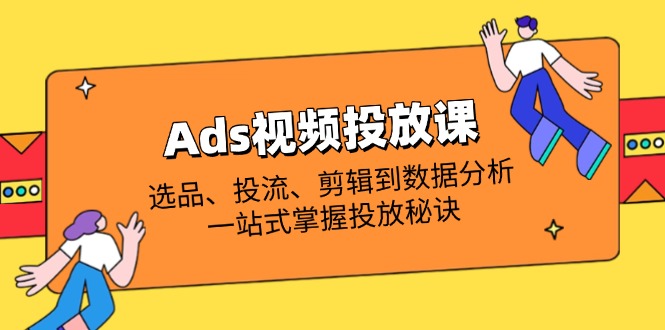 Ads视频投放课全解析：选品、投流、剪辑到数据分析，一站式掌握投放秘诀-资源教程须哥