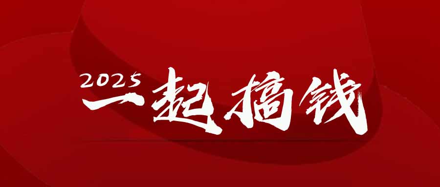 2025年，请“不择手段”去搞钱!-资源教程须哥
