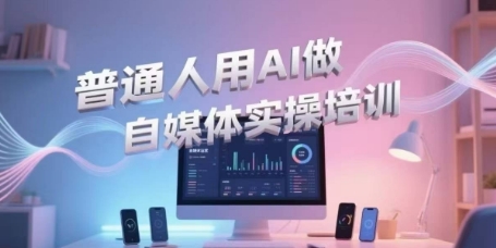 普通人用AI做自媒体实操培训，普通人一个人用ai做自媒体，视频制作、短视频引流、直播带货，轻松入门-资源教程须哥