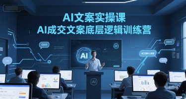 AI文案实操课，AI成交文案底层逻辑训练营-资源教程须哥