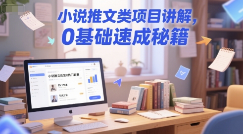 小说推文类项目讲解，0 基础速成秘籍-资源教程须哥
