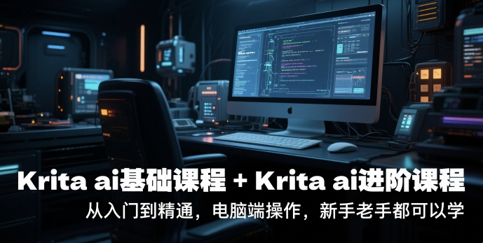 krita ai基础课程+Krita ai进阶课程,从入门到精通,电脑端操作,新手老手都可以学-资源教程须哥