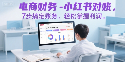 电商财务-小红书对账，7步搞定账务，轻松掌握利润-资源教程须哥