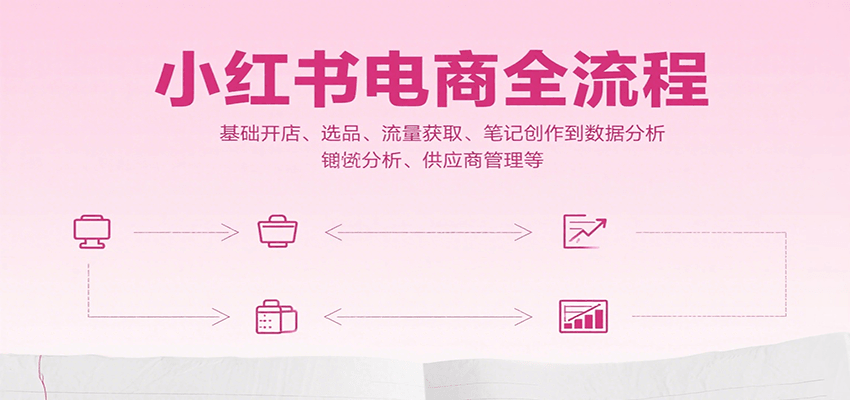 小红书电商全流程，基础开店、选品、流量获取、笔记创作到数据分析、供应商管理等-资源教程须哥