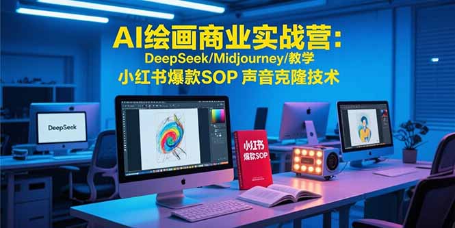 AI绘画商业实战营：DeepSeek/Midjourney/教学 小红书爆款SOP 声音克隆技术-资源教程须哥