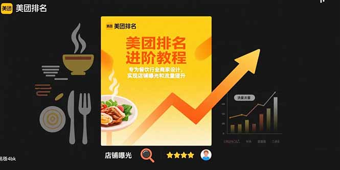 美团排名进阶教程：专为餐饮行业商家设计，实现店铺曝光和流量提升-资源教程须哥
