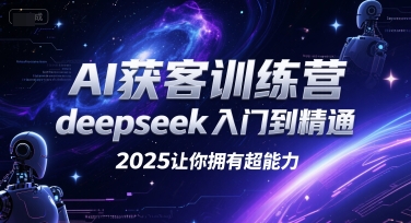 AI获客训练营，deepseek入门到精通，2025让你拥有超能力-资源教程须哥
