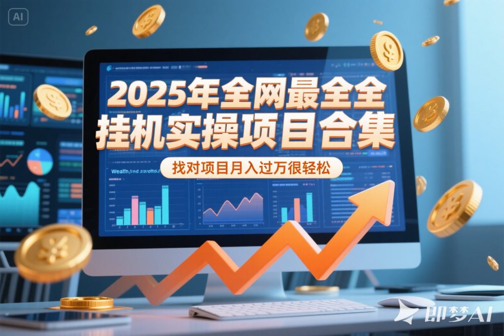 2025年挂机实操项目实操演练，挂机类型，AI直播类型，轻资产创业类型...-资源教程须哥