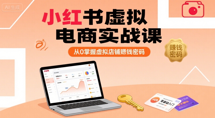 小红书虚拟电商实战课，从0掌握虚拟店铺賺钱密码(更新)-资源教程须哥