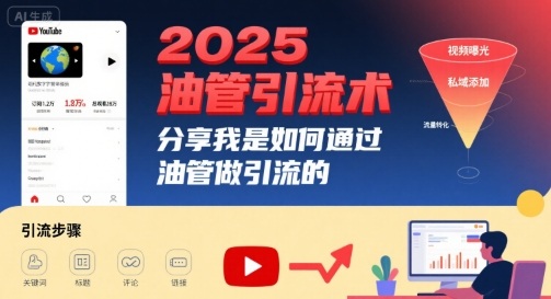 2025油管引流术，分享我是如何通过油管做引流的-资源教程须哥
