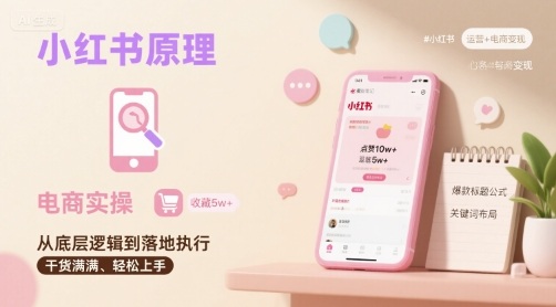 小红书原理以及详细实操流程，小红书电商教程-资源教程须哥