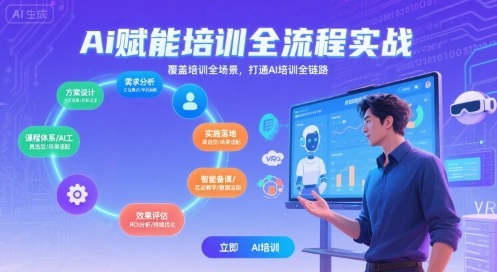 AI赋能培训全流程实站,覆盖培训全场景,打通 Al培训全链路-资源教程须哥