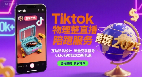 Tiktok物理整蛊直播陪跑服务-tiktok跨境2025-资源教程须哥