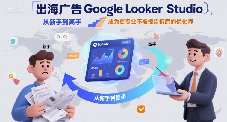 出海广告Google Looker Studio从新手到高手，成为更专业不被报告折磨的优化师-资源教程须哥