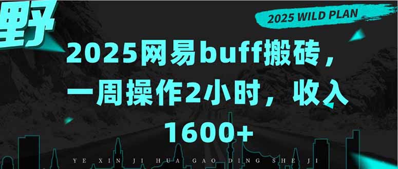 2025网易buff搬砖，一周操作2小时，收入1600+-资源教程须哥