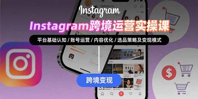 Instagram跨境运营实战：平台认知/账号运营/内容优化/选品策略及变现模式-资源教程须哥