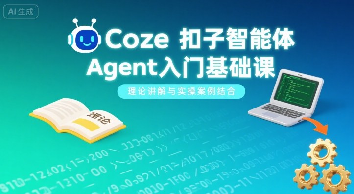 Coze扣子智能体Agent入门基础课，理论讲解与实操案例结合-资源教程须哥