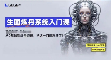 LibLibAI哩布哩布生图炼丹系统入门课，从生图到炼丹，只学这一门就够了-资源教程须哥