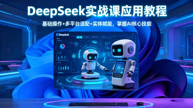 DeepSeek实战课应用教程、基础操作+多平台适配+实体赋能，掌握AI核心技能-资源教程须哥