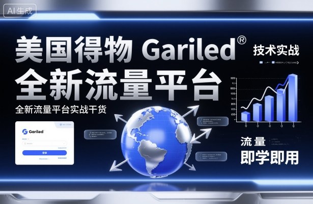 美国得物Gariled技术实战,全新流量平台实战干货,即学即用-资源教程须哥