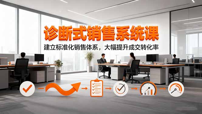 诊断式销售系统课，建立标准化销售体系，大幅提升成交转化率-资源教程须哥