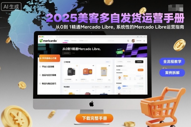 2025美客多自发货运营手册：从0到1精通Mercado Libre，系统性的Mercado Libre运营指南-资源教程须哥