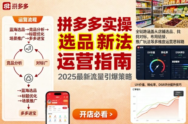 王校长9月12拼多多实操新玩法，全链路涵盖从店铺选品、找对标，布局链接，推广玩法等多维度运营思路-资源教程须哥