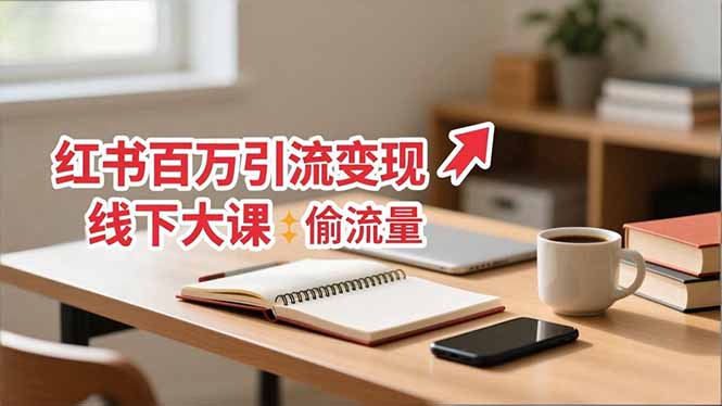 小红书百万引流变现-11月线下大课：分享从0到百万引流路径，手把手教偷流量、拿结果-资源教程须哥