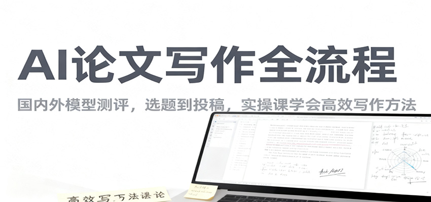 AI论文写作全流程，国内外模型测评，选题到投稿，实操课学高效写作方法-资源教程须哥