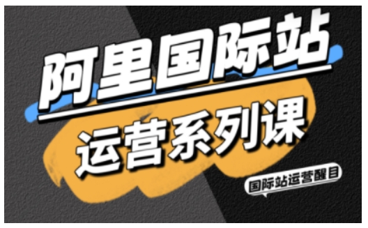 阿里国际站运营系列课，涵盖精准引流、直通车与全站推实战SOP，搭配AI效率工具包与高阶增长玩法(更新)-资源教程须哥