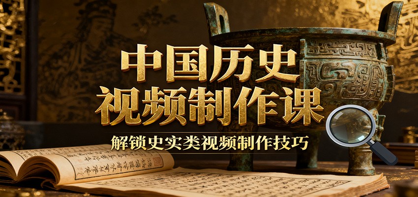 中国历史视频制作课：疆域地图集+参考文案+练习素材，解锁史实类视频制作技巧-资源教程须哥