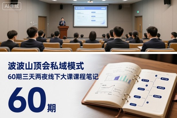 波波山顶会私域模式60期三天两夜线下大课课程笔记(文档)-资源教程须哥