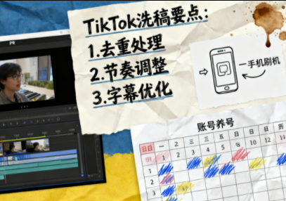 TikTok洗稿剪辑全流程课-资源教程须哥